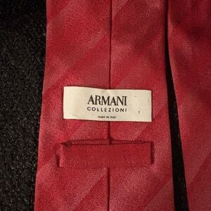 Armani Collezioni Vibrant Rosé Red Tie